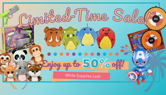 Up to 50% off select items for a limited time!